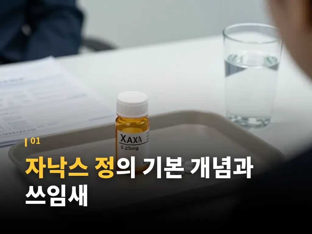 자낙스 정 복용법과 단계별 주의점 이미지