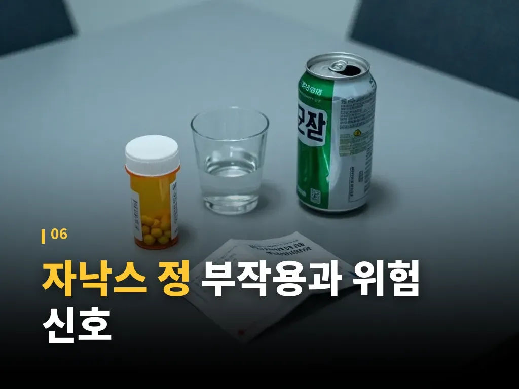 자낙스 정과 대체 치료 선택지 이미지