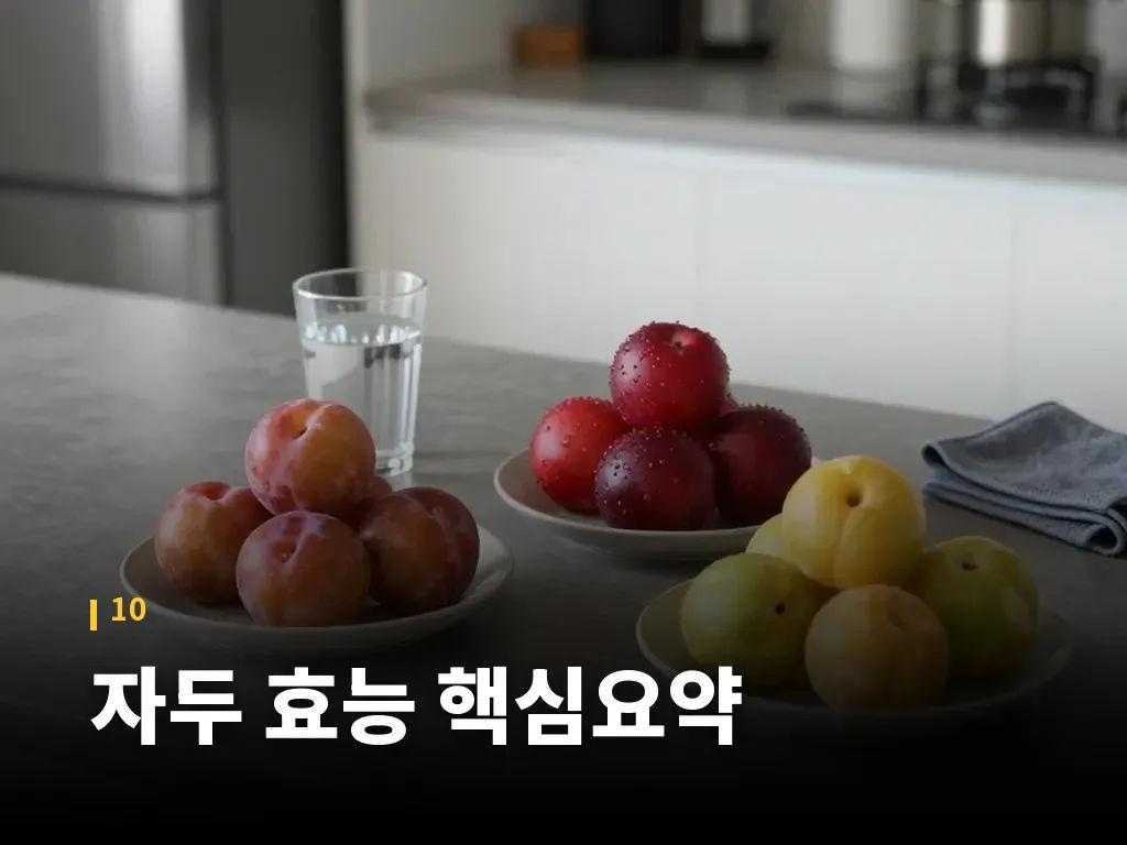 자두 효능 핵심요약 이미지