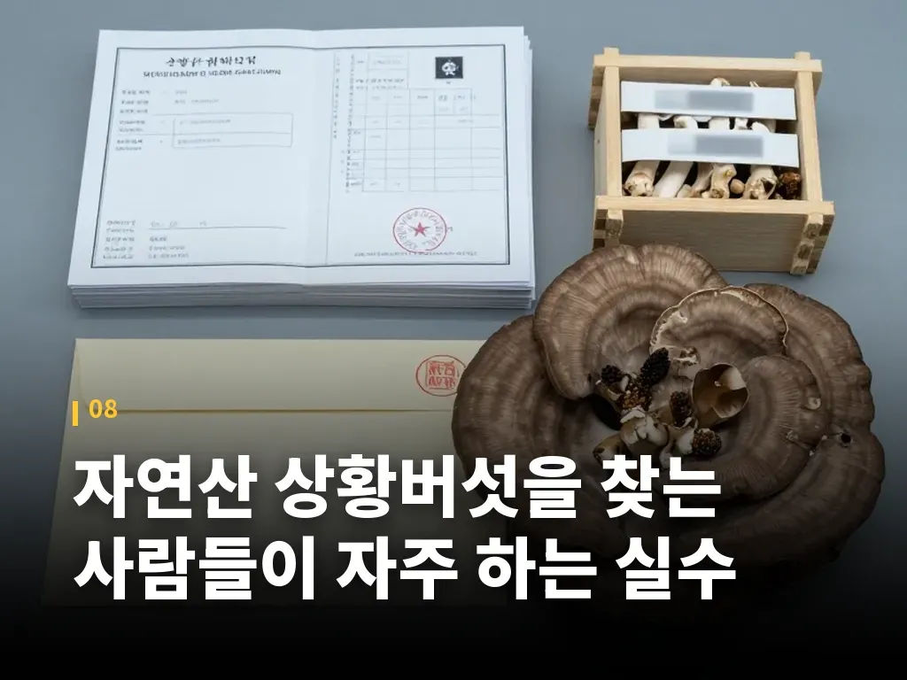 자연산 상황버섯을 찾는 사람들이 자주 하는 실수 이미지