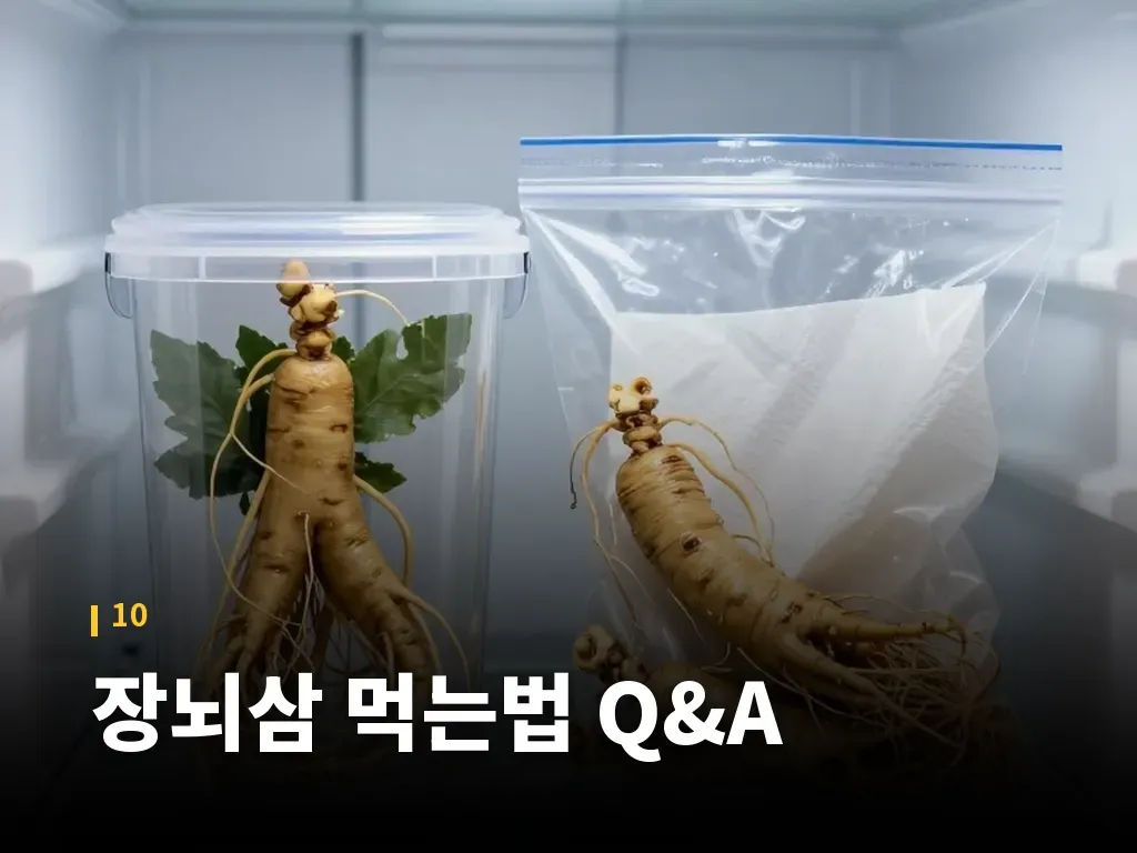 장뇌삼 먹는법 Q&A 이미지