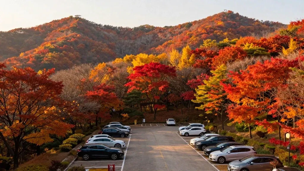 장태산 자연휴양림 캠핑장 이용 및 주차 현황 이미지