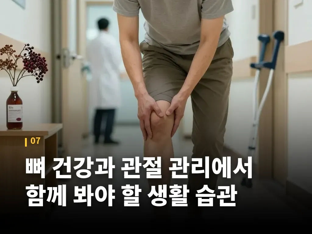 뼈 건강과 관절 관리에서 함께 봐야 할 생활 습관 이미지