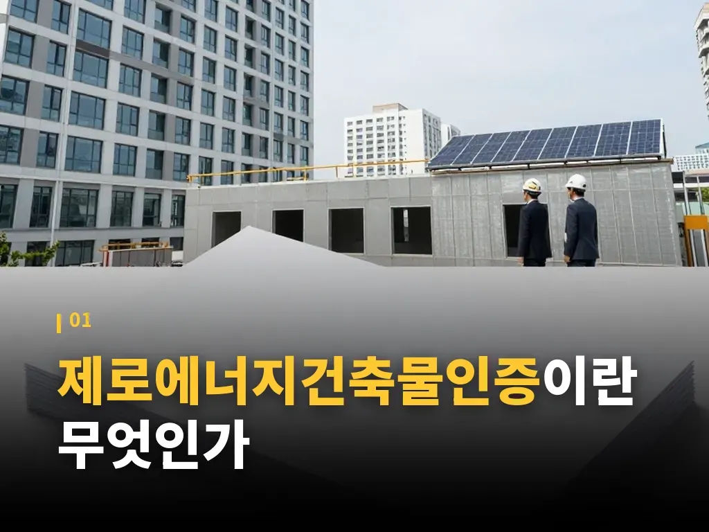 제로에너지건축물인증 신청 절차를 순서대로 이해하기 이미지