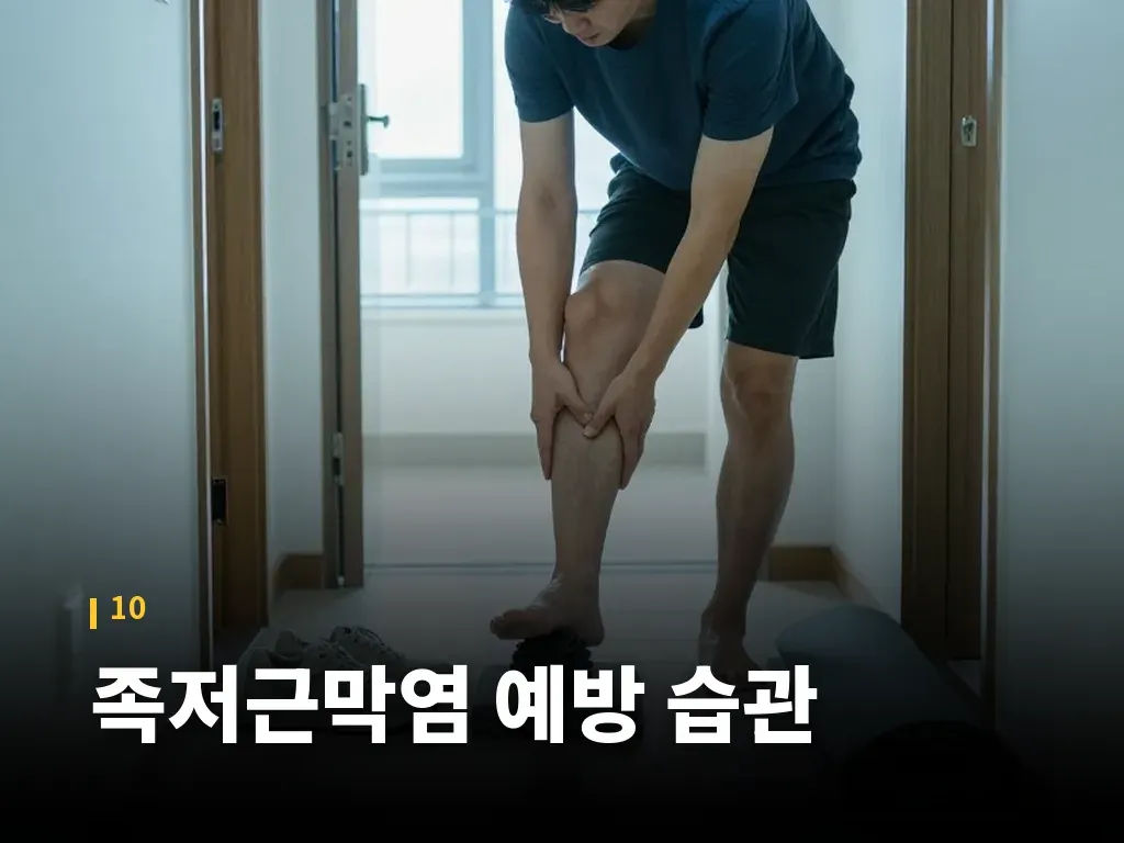 족저근막염 예방 습관 이미지