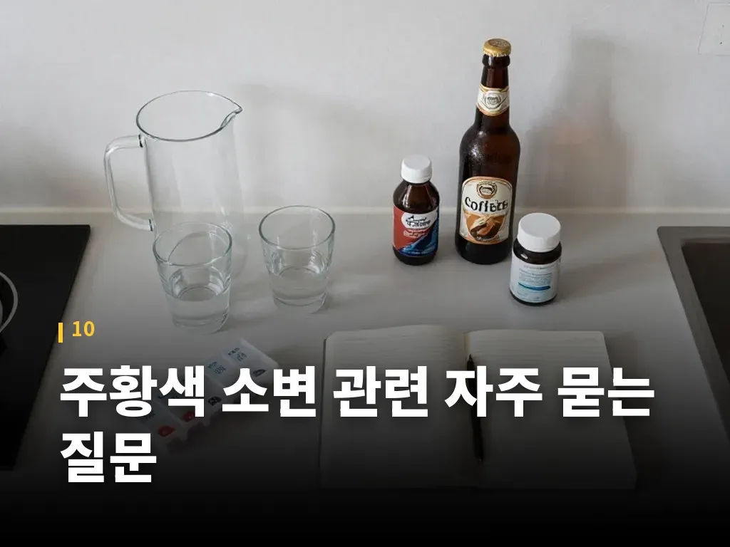 주황색 소변 관련 자주 묻는 질문 이미지