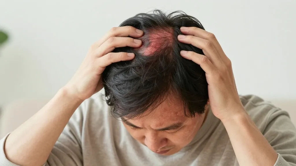 지루성 두피염과 탈모와의 관계 이미지