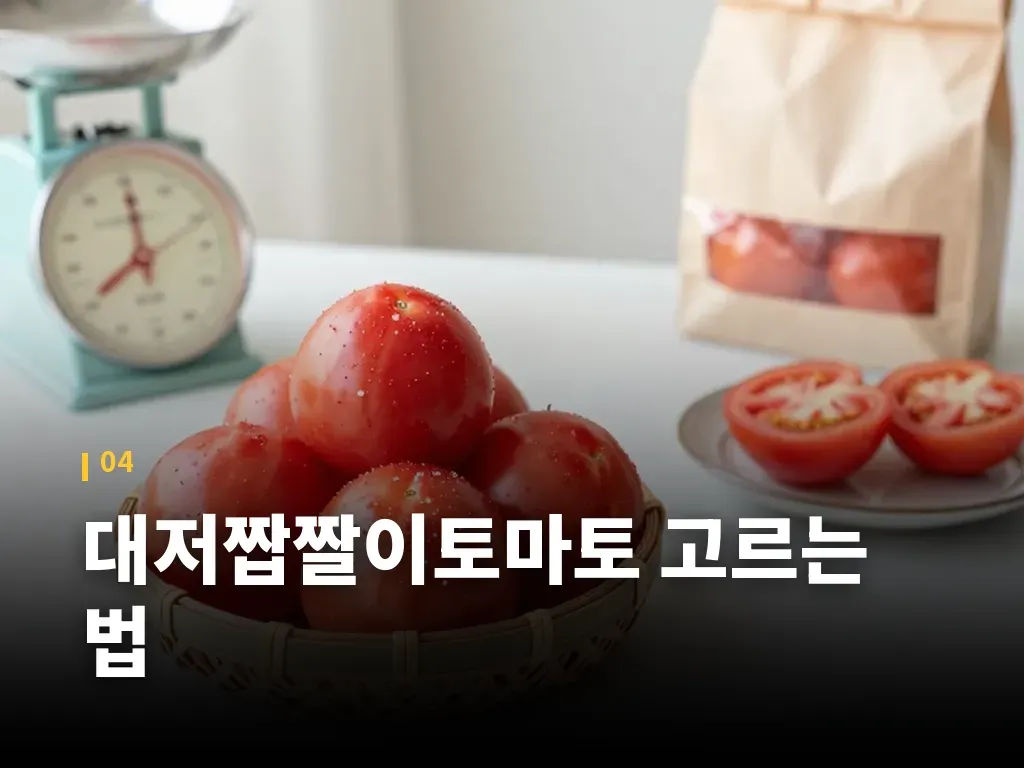 대저짭짤이토마토 고르는 법 이미지