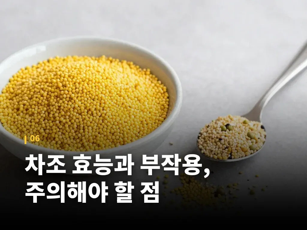 차조 효능과 부작용, 주의해야 할 점 이미지