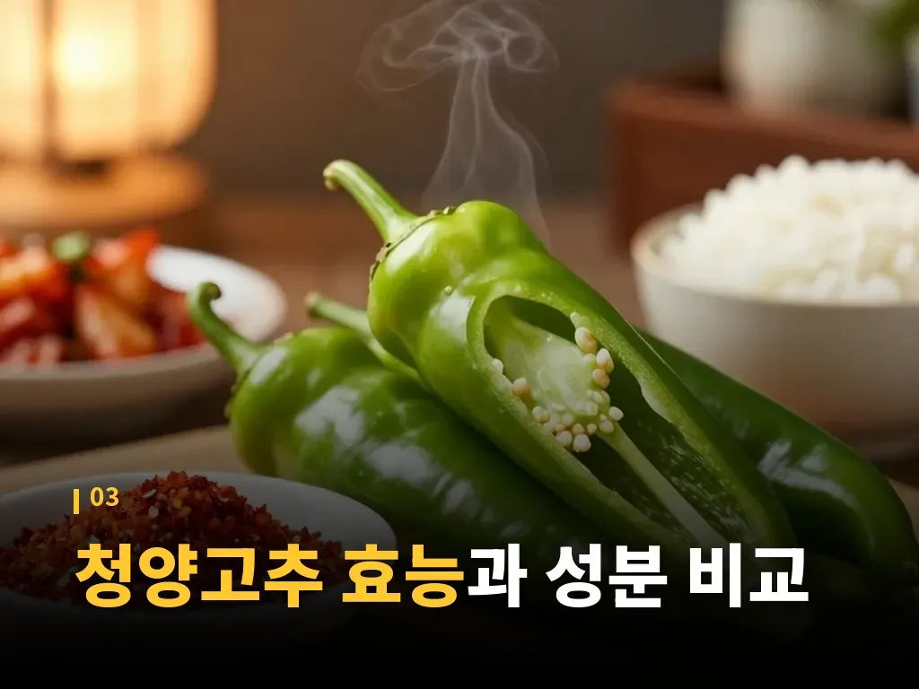 청양고추 효능을 활용한 대표 조합 이미지