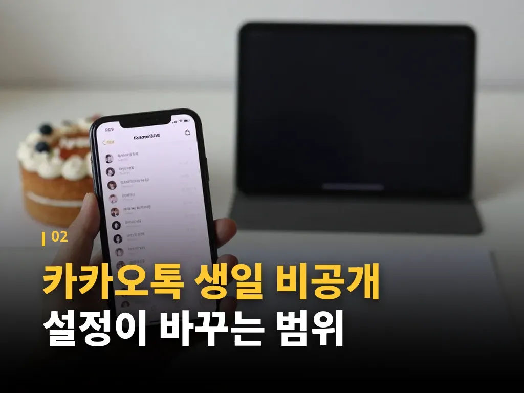 친구에게 생일을 일부만 알리고 싶은 경우 이미지
