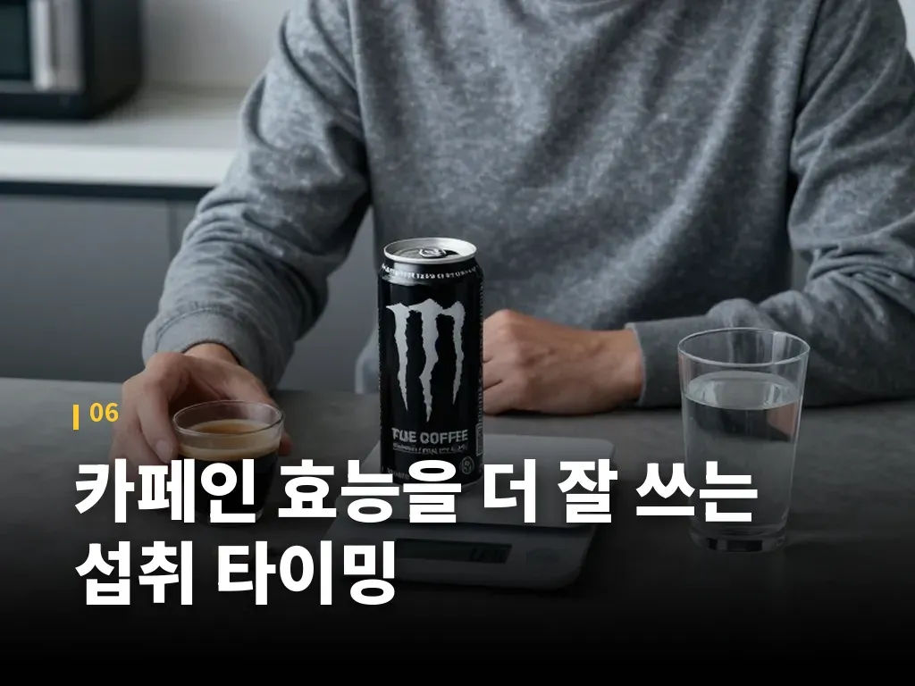 카페인 효능을 더 잘 쓰는 섭취 타이밍 이미지