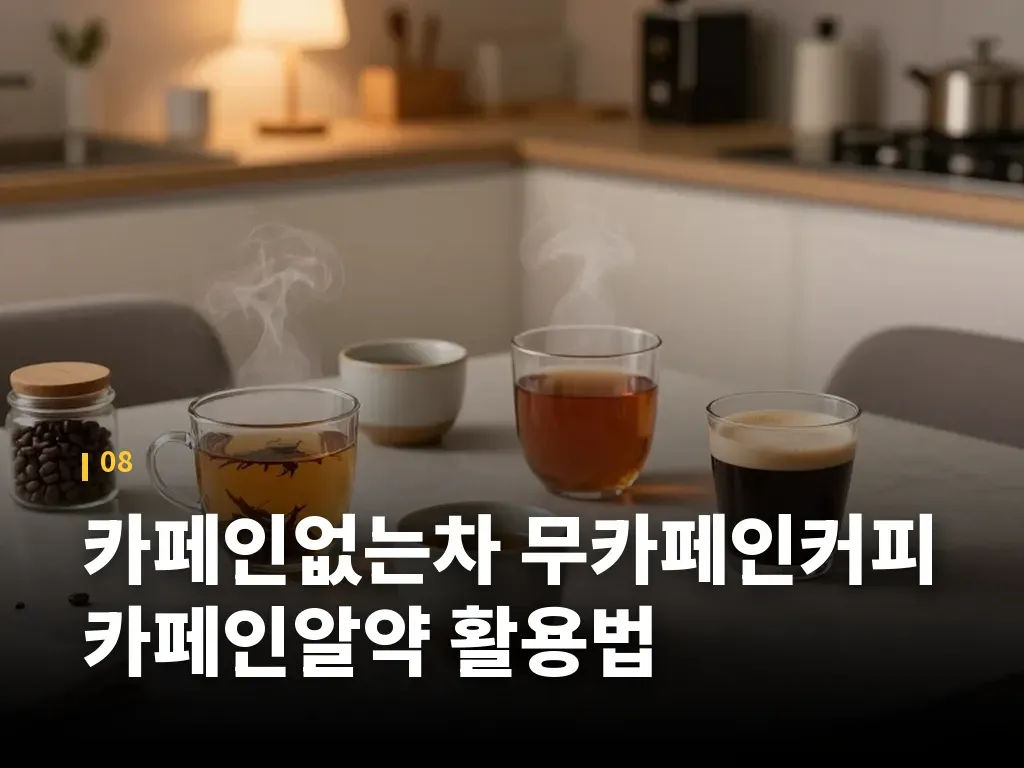 카페인없는차 무카페인커피 카페인알약 활용법 이미지