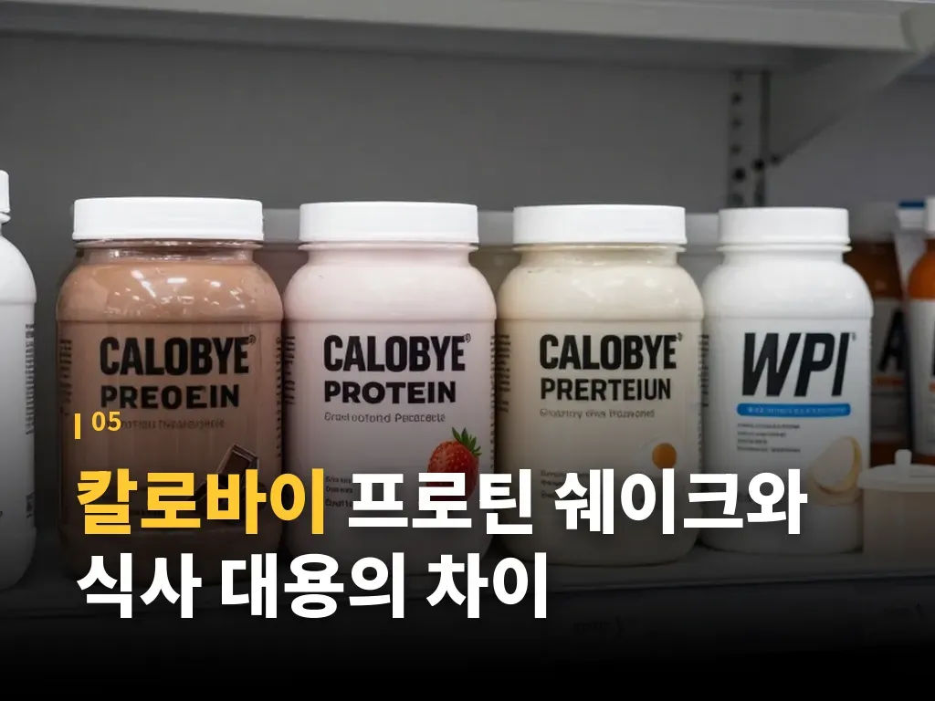 칼로바이 프로틴 쉐이크 활용 상황별 추천 이미지