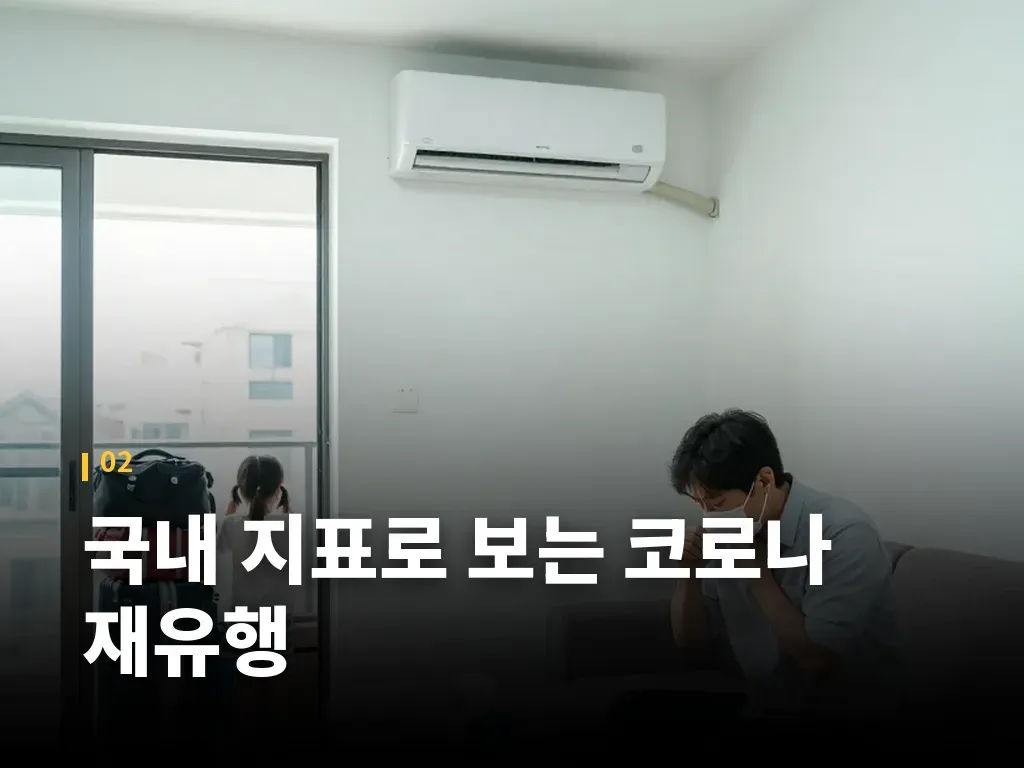 코로나 재유행 대응을 위한 단계별 행동 이미지