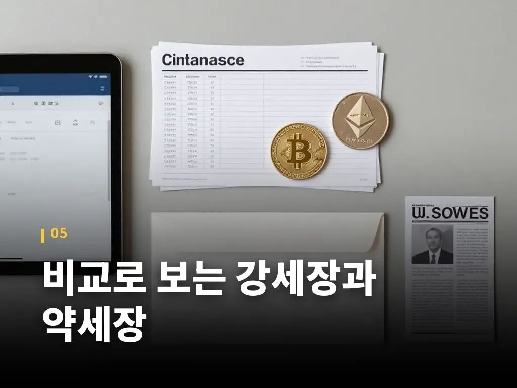 코인베이스 주가에 영향을 주는 분류별 요소 이미지