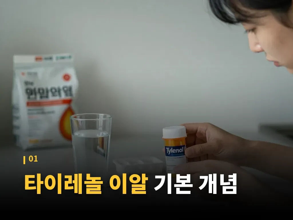 타이레놀 이알이 맞는 상황 이미지