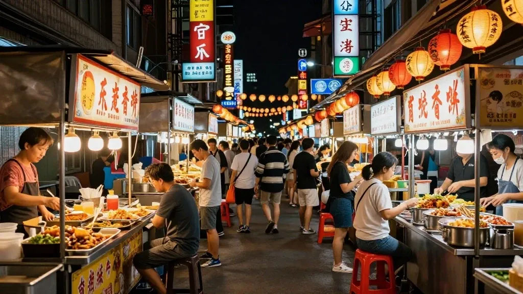 타이베이 3대 야시장 맛집 대표 메뉴와 맛 포인트 이미지