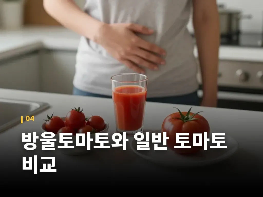 방울토마토와 일반 토마토 비교 이미지