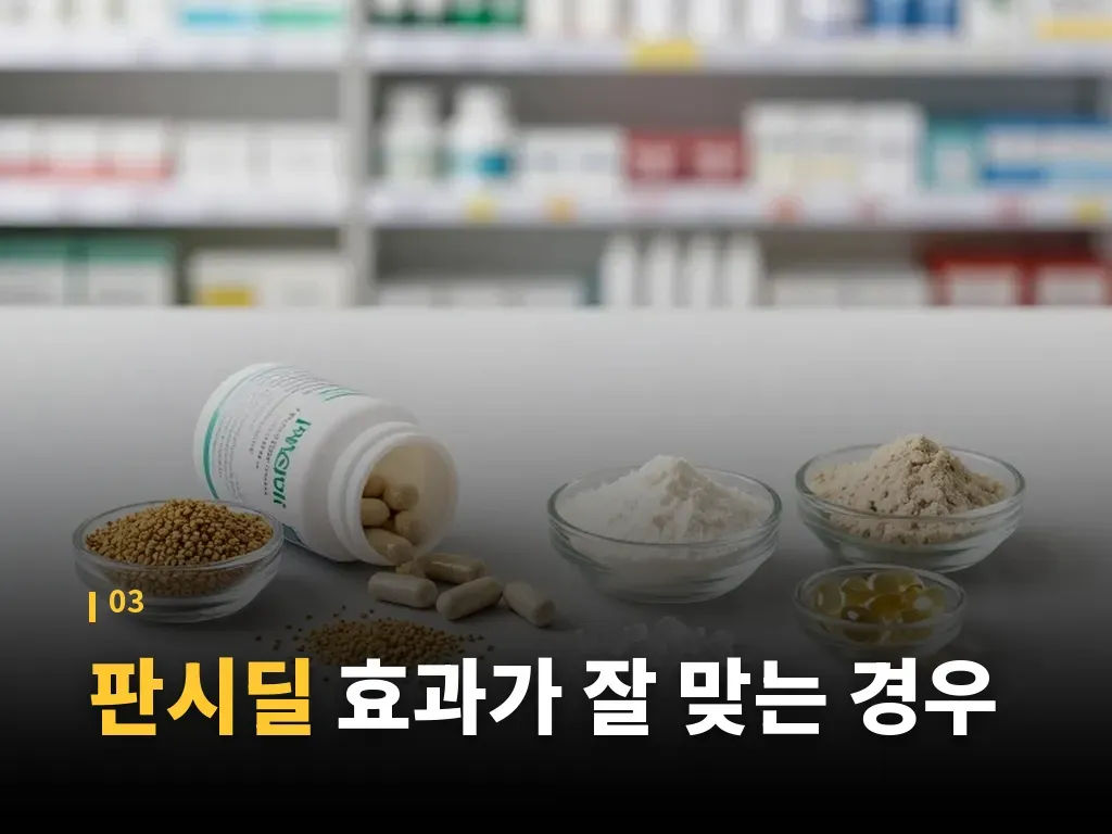 판시딜 부작용과 주의해야 할 사람 이미지