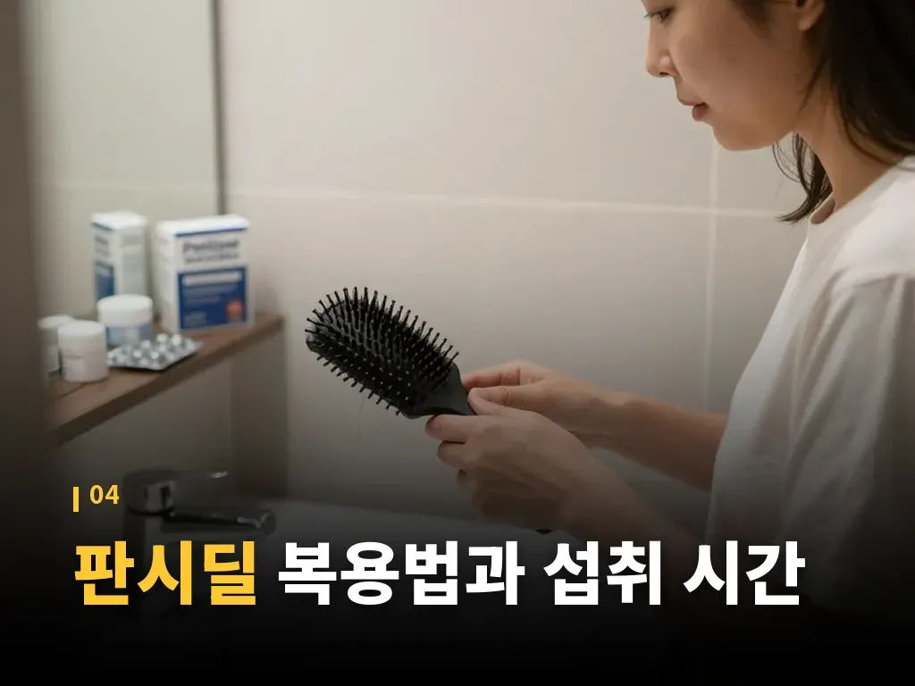 판시딜과 다른 탈모 관리 방법 비교 이미지