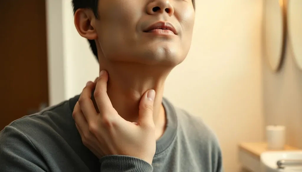 편도결석 제거기와 가글 비교 이미지
