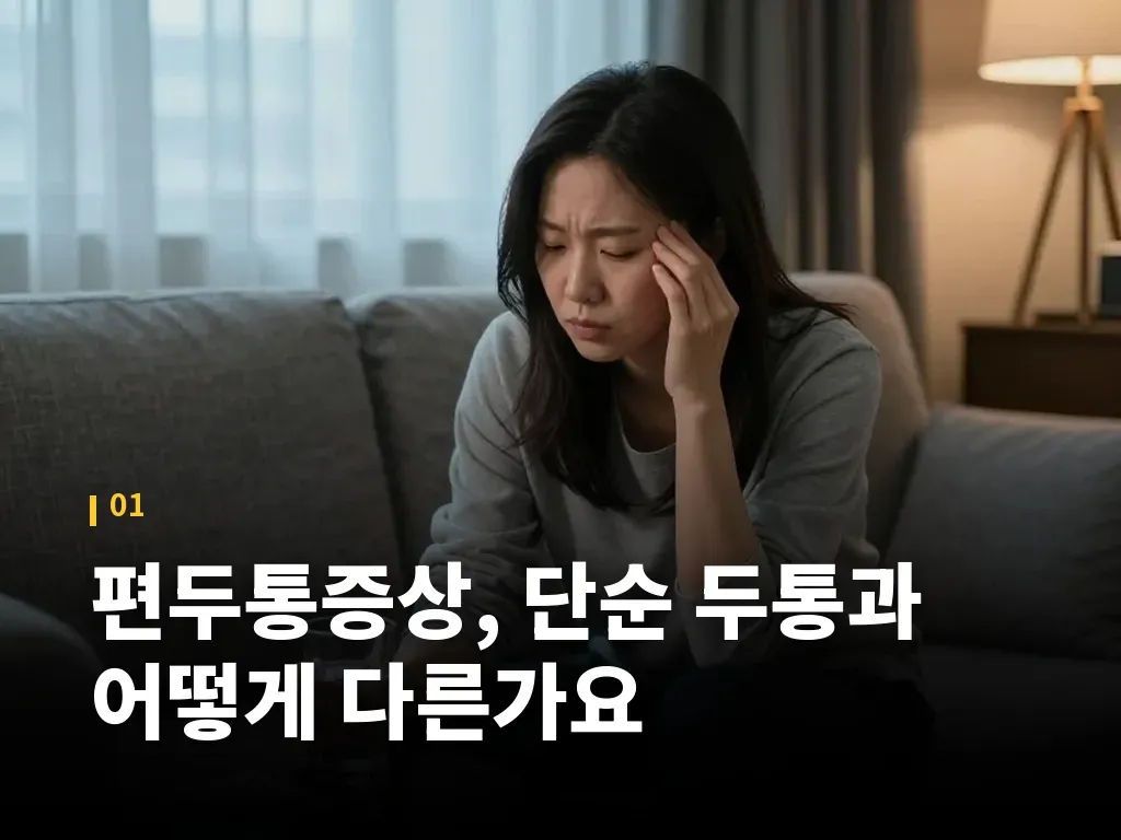 편두통 약 선택에서 비교해야 할 점 이미지
