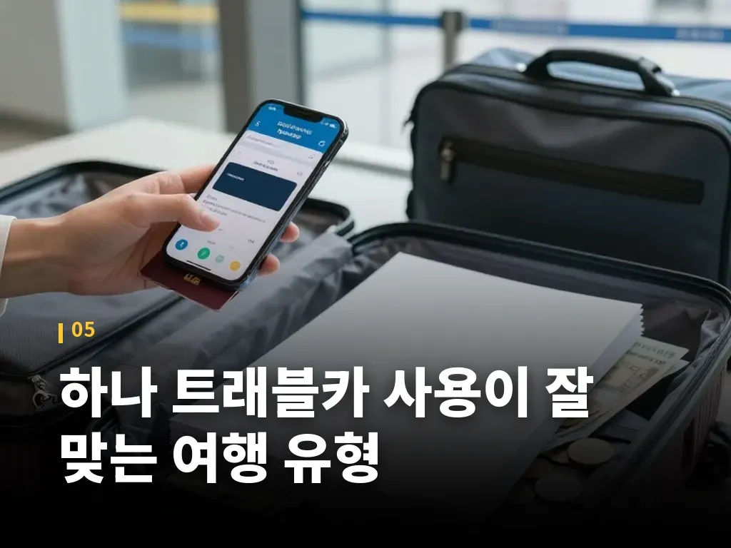 하나 트래블카 사용이 잘 맞는 여행 유형 이미지