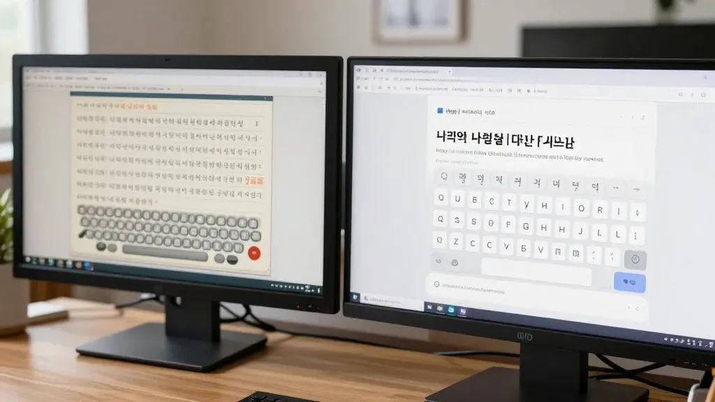 한컴타자연습 웹 버전 이용 시 유의사항 이미지