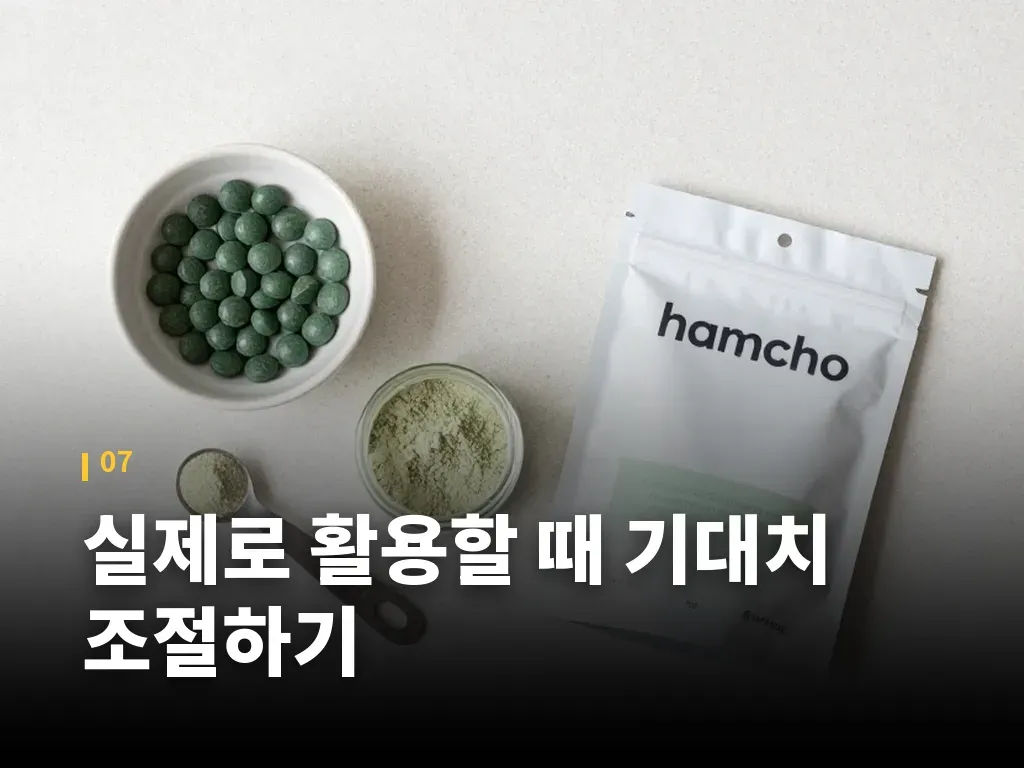 실제로 활용할 때 기대치 조절하기 이미지