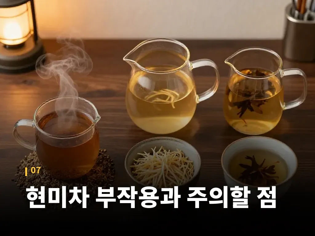 현미차 부작용과 주의할 점 이미지