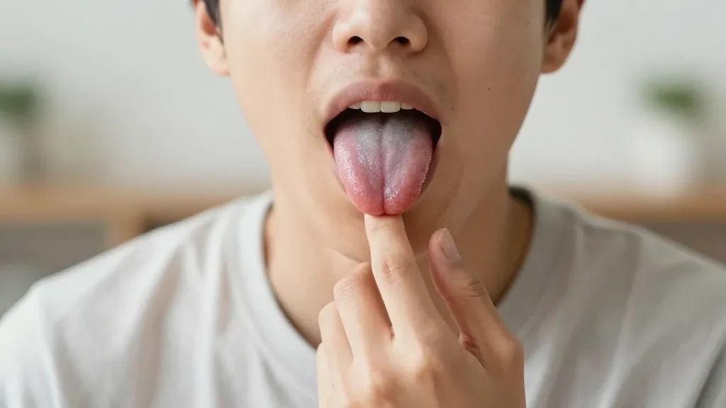 혓바닥 갈라짐 관리 단계별 방법 이미지