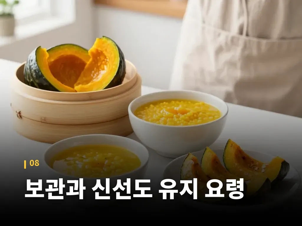 보관과 신선도 유지 요령 이미지