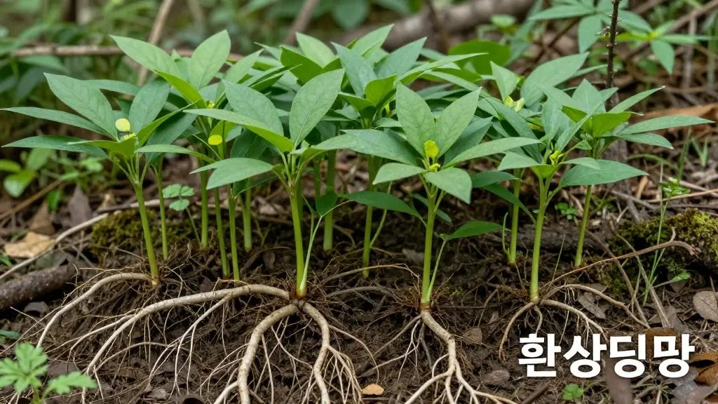 환삼덩굴과 유사 식물 비교 이미지