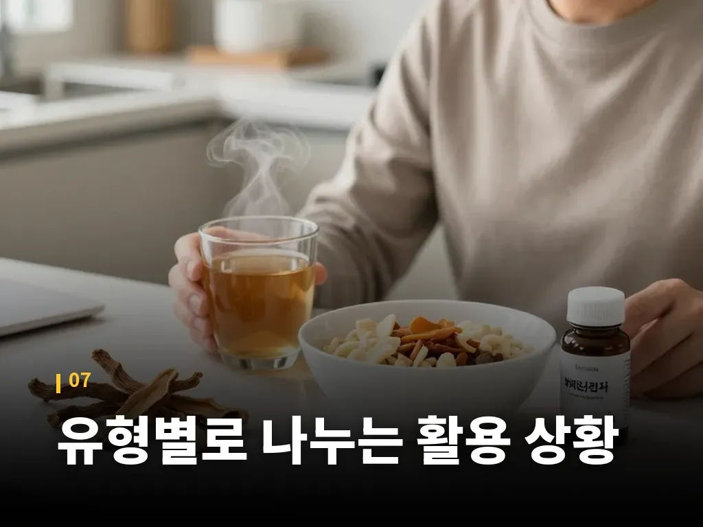 유형별로 나누는 활용 상황 이미지