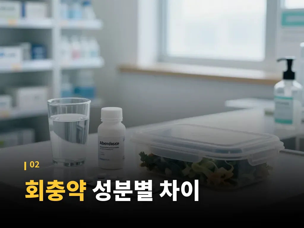 회충약과 기대할 수 있는 효과 이미지