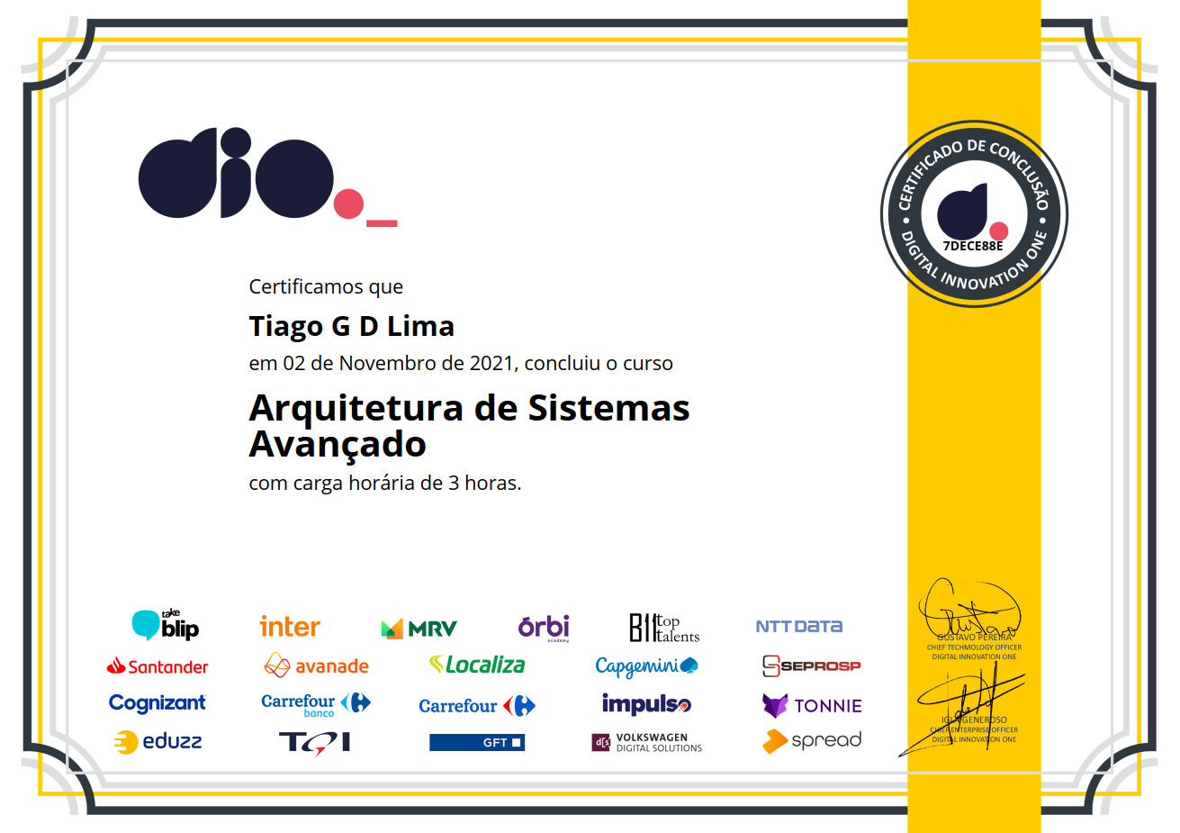 Arquitetura de Sistemas Avançado