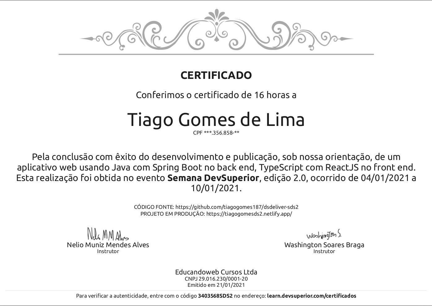 Semana DevSuperior, edição 2.0