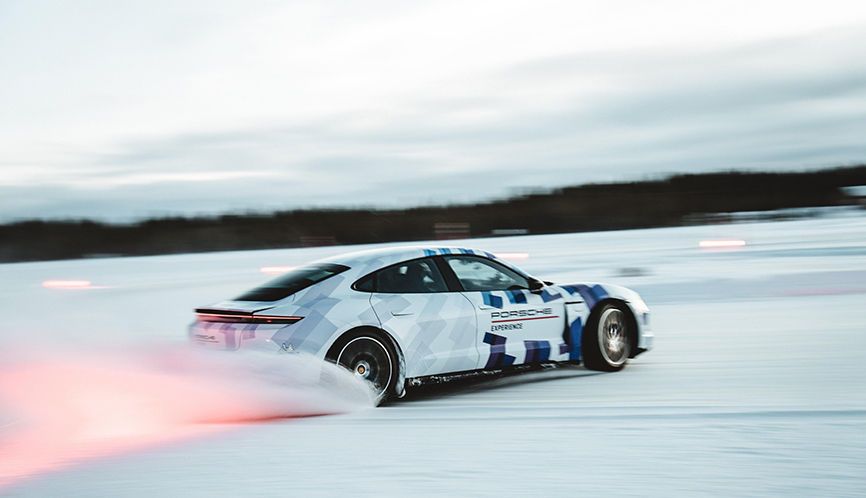Porsche Taycan Shatters Guinness World Record for Longest Ice Drift