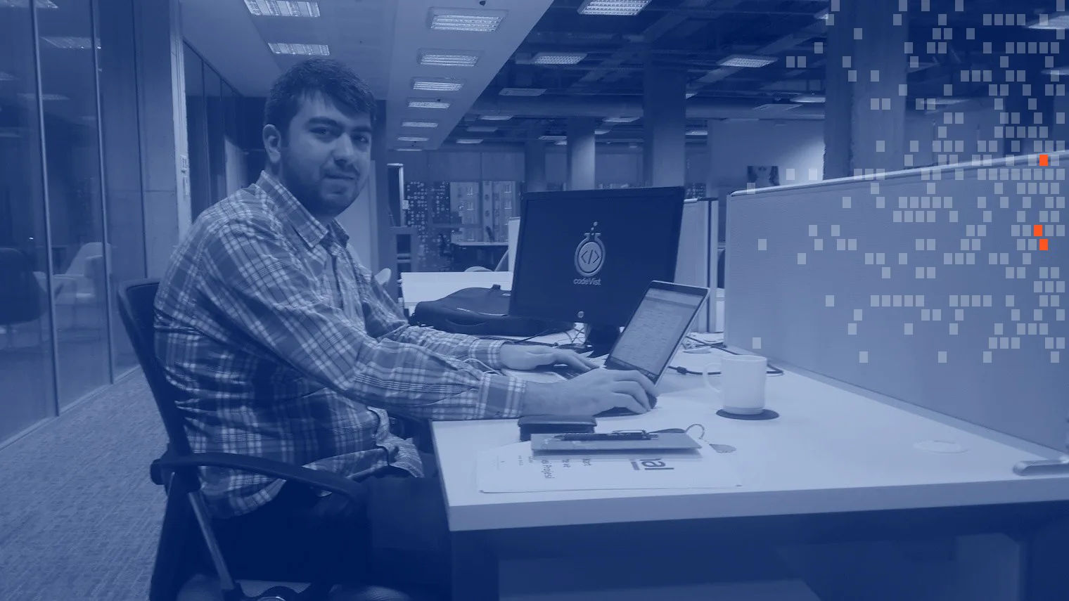 Early days in Istanbul, at the desk where Sanction Scanner began