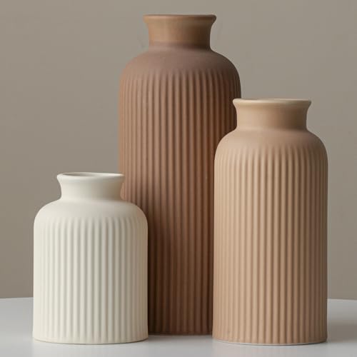 Ribbed Vase Set