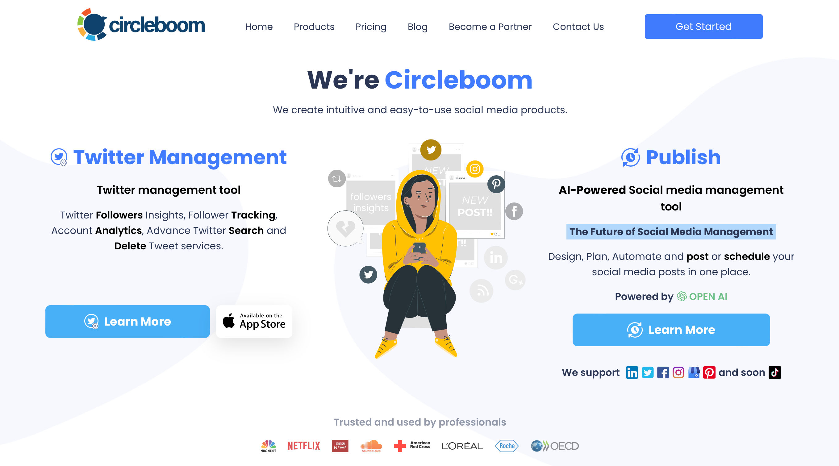 Screenshot of Circleboom's dashboard