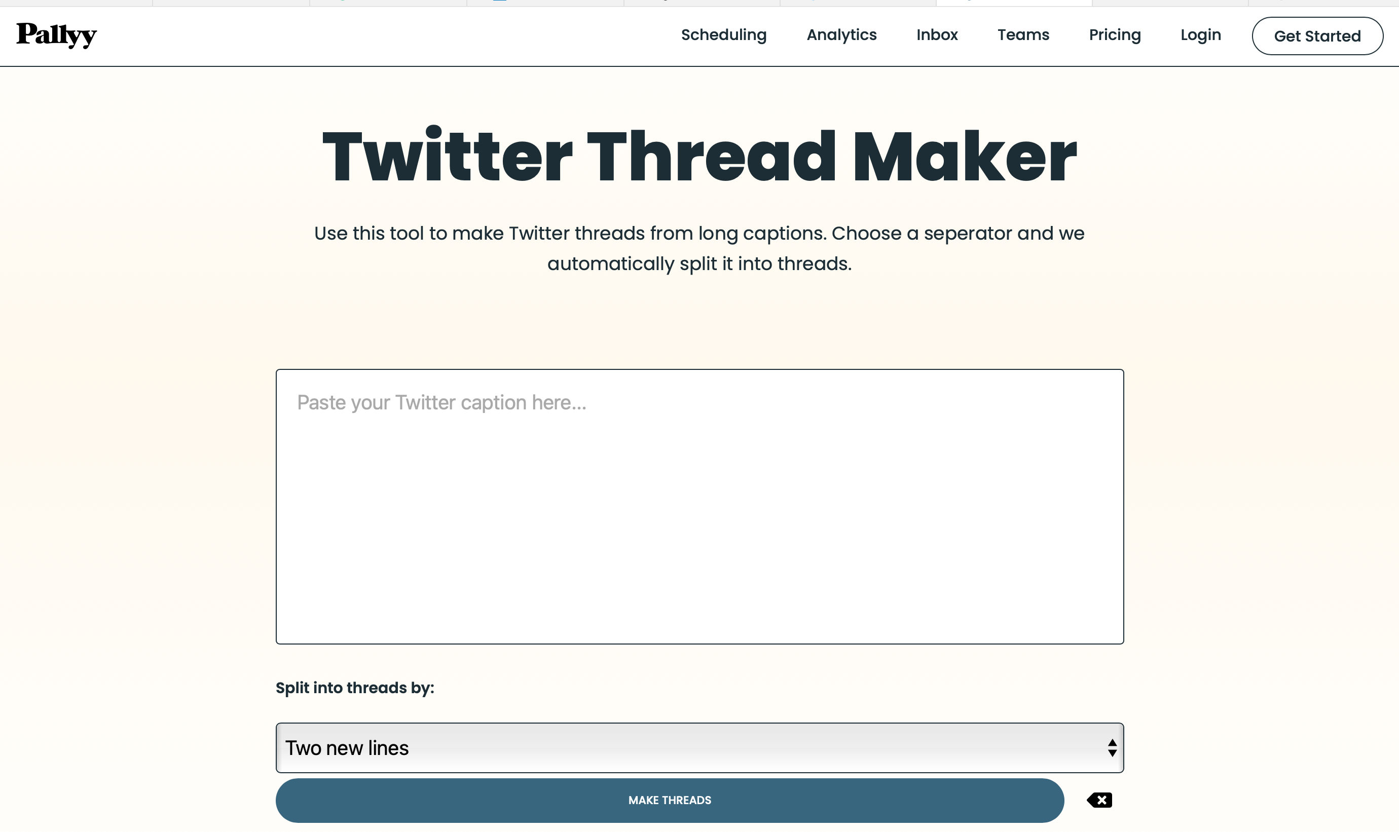 New to Buffer: Twitter Threads Scheduling