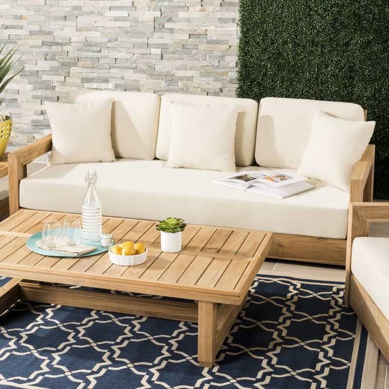 Featured Image of Lakeland Teak Patio Sofas With Cushions