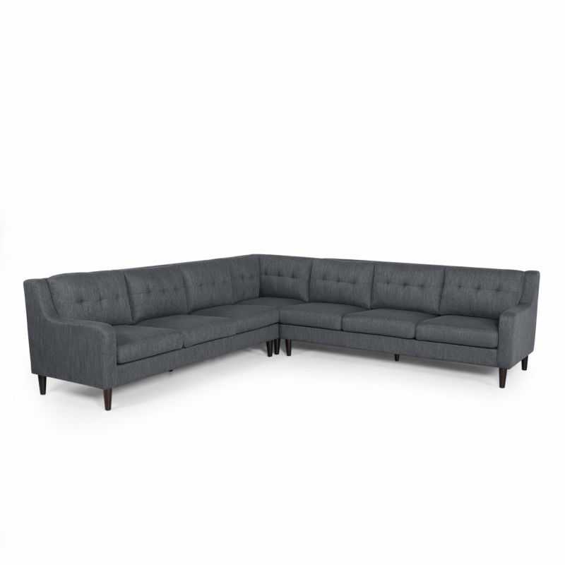 Displaying Gallery of 130" Stockton Sectional Couches With Double Chaise Lounge Herringbone