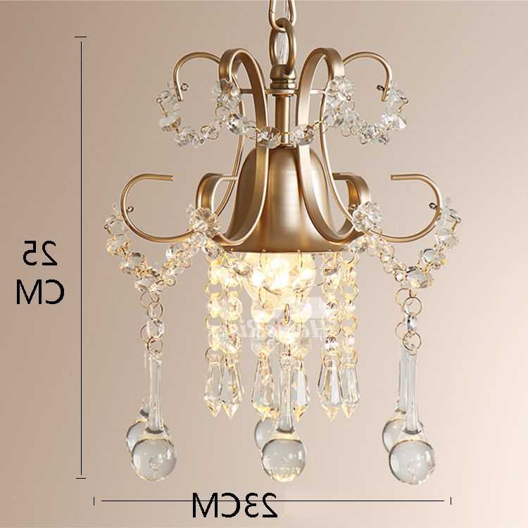 Featured Image of Walnut And Crystal Small Mini Chandeliers