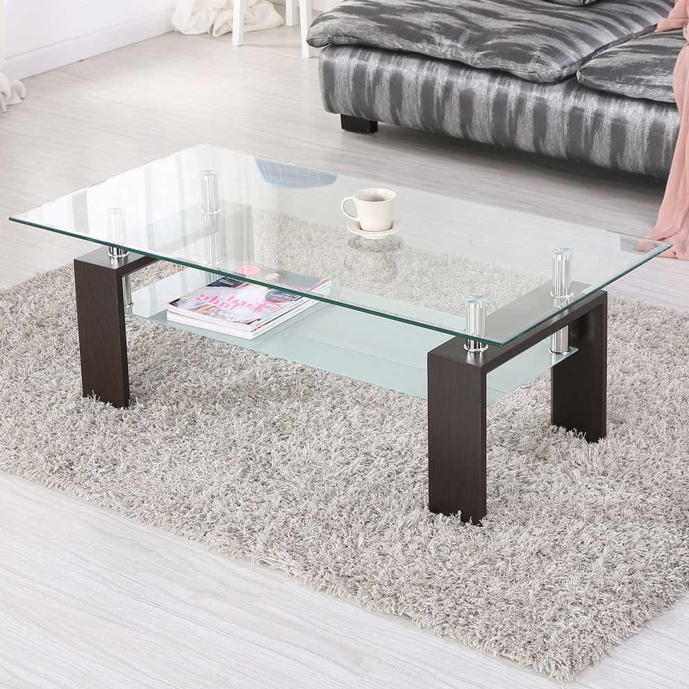 Featured Image of Chrome And Glass Rectangular Coffee Tables