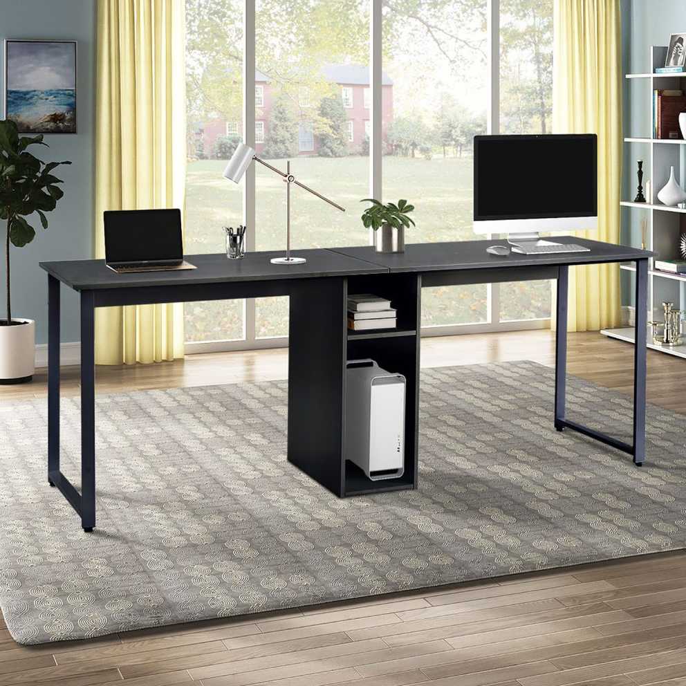 Featured Image of Black And Cinnamon Office Desks
