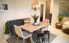 Dining Table with Sofa Chairs