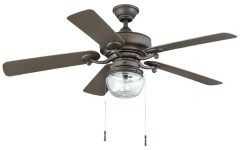 Outdoor Ceiling Fans with Led Globe